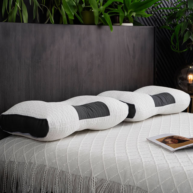 Pack of 2 - Hybrid Pillow For Back &amp; Side Sleepers - Neck Support Pillow