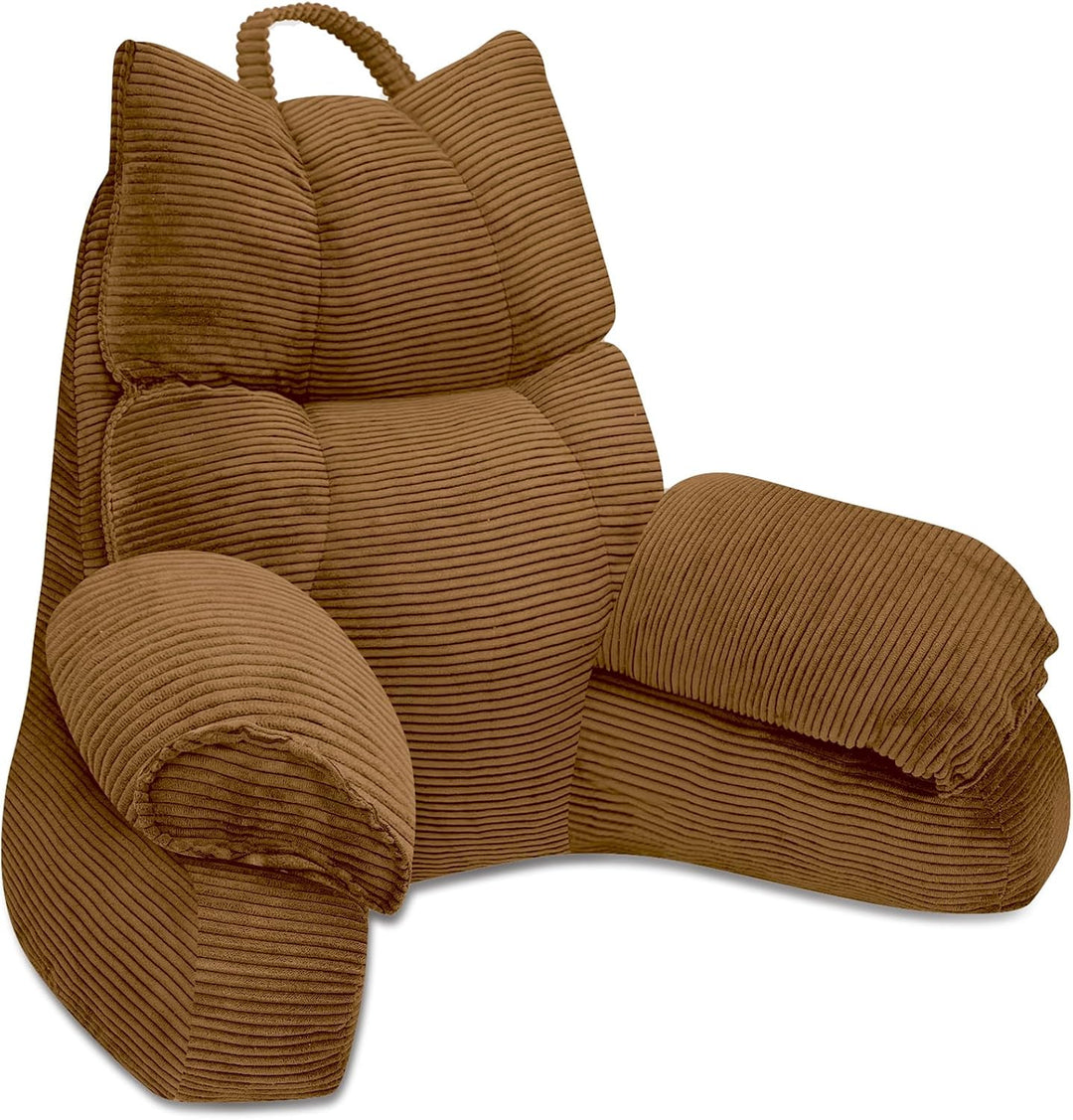 Lounge Comfort | Bed Pillow with Arm Support &amp; Memory Foam | Ideal for Reading and Gaming
