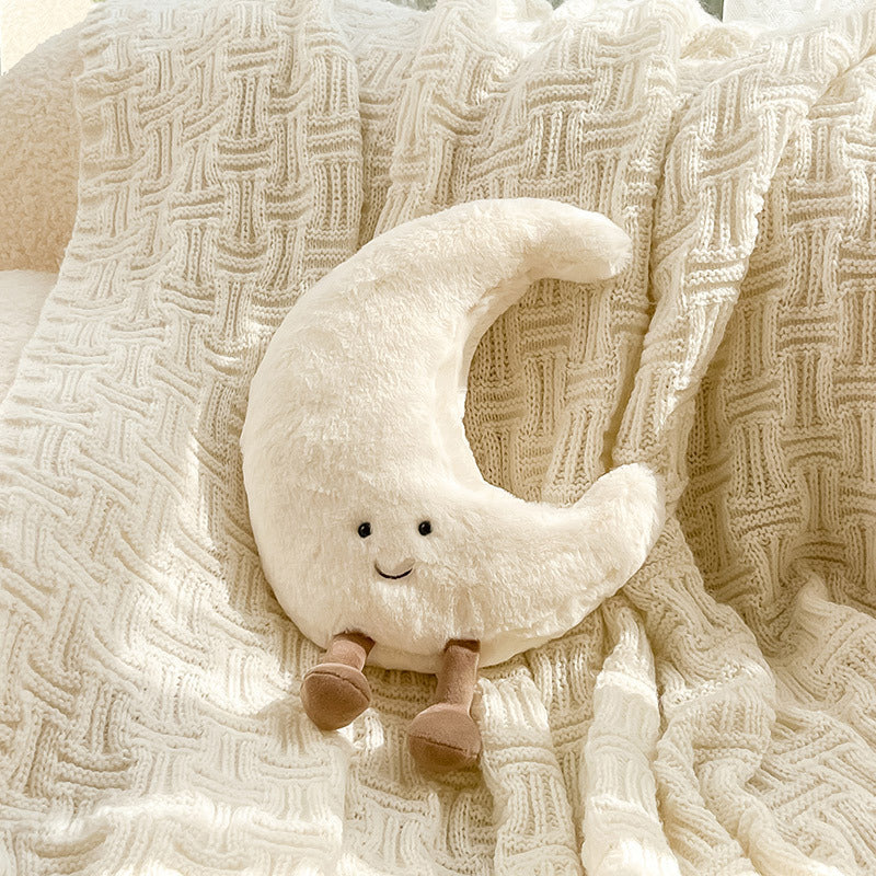 Celestial Dreams | Decorative Throw Pillow with Soft Fabric | Enchanting Sun-Moon Design for Cozy Ambiance