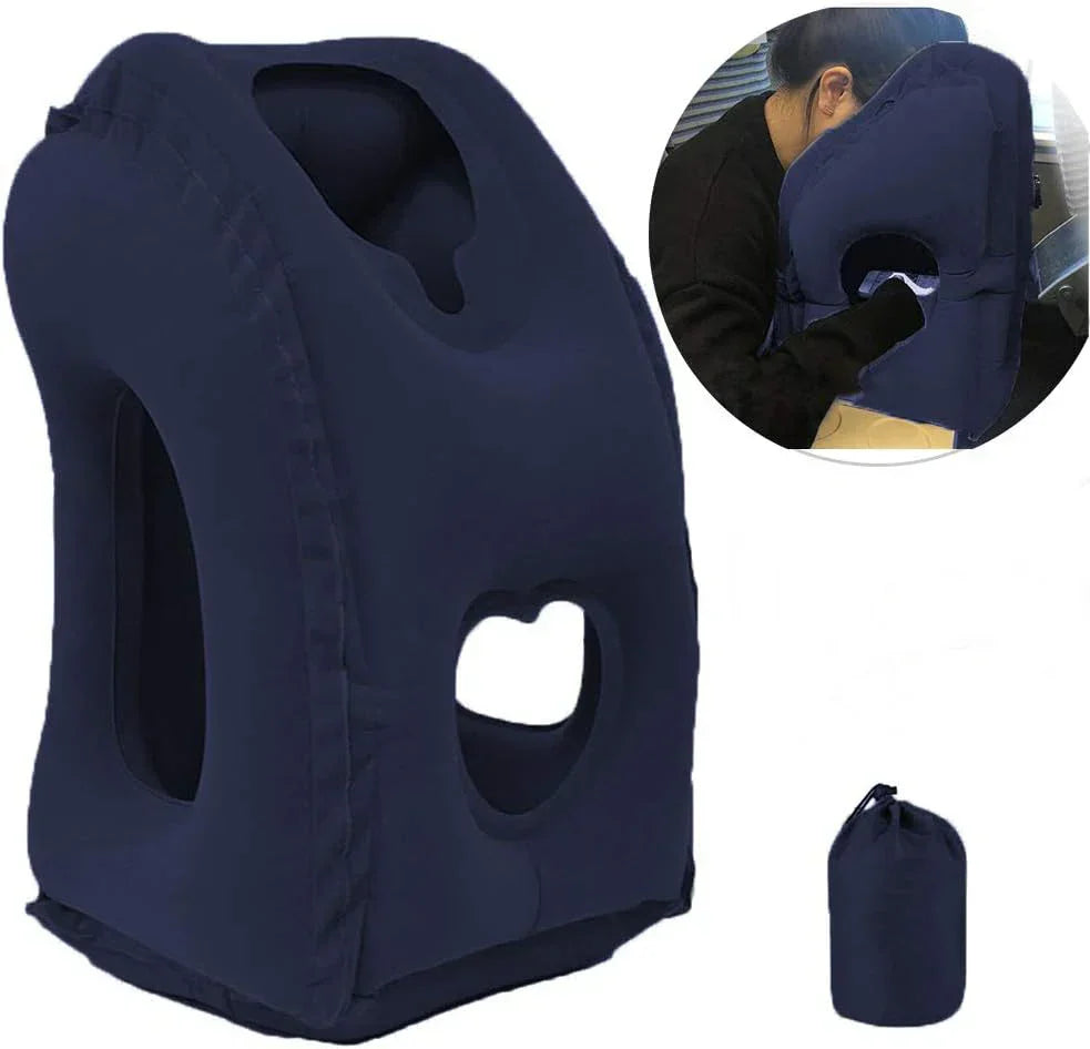 ComfortRest | Ergonomic Travel Pillow for Neck &amp; Head with 45° Angle Support | Compact Design for Ultimate Comfort