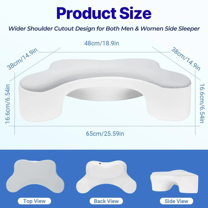 Vepine Comfort Haven | Backrest Pillow with Arms for Ultimate Support | Plush Design for Reading and Relaxing