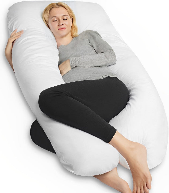 Comfort Haven | U-Shaped Pregnancy Pillow with Soft Cotton Cover | Ultimate Support for Restful Sleep