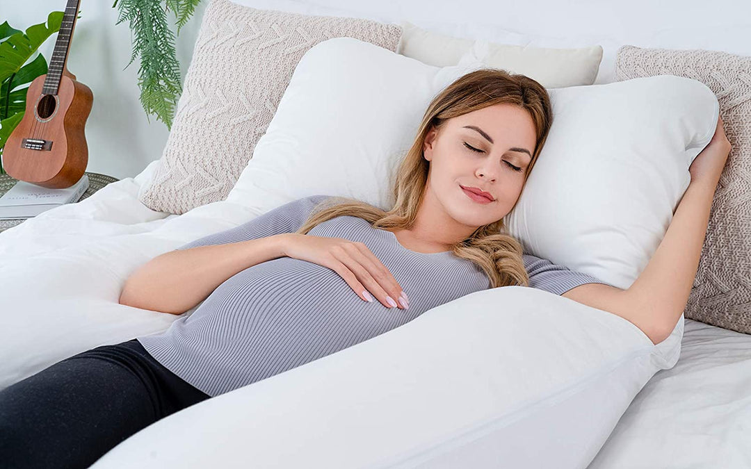 Comfort Haven | U-Shaped Pregnancy Pillow with Soft Cotton Cover | Ultimate Support for Restful Sleep