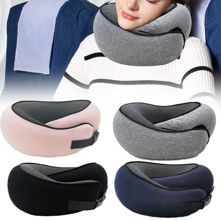Comfort Travel | Neck Support Pillow with 360° Memory Foam Design | Portable Travel Solution for Ultimate Relaxation