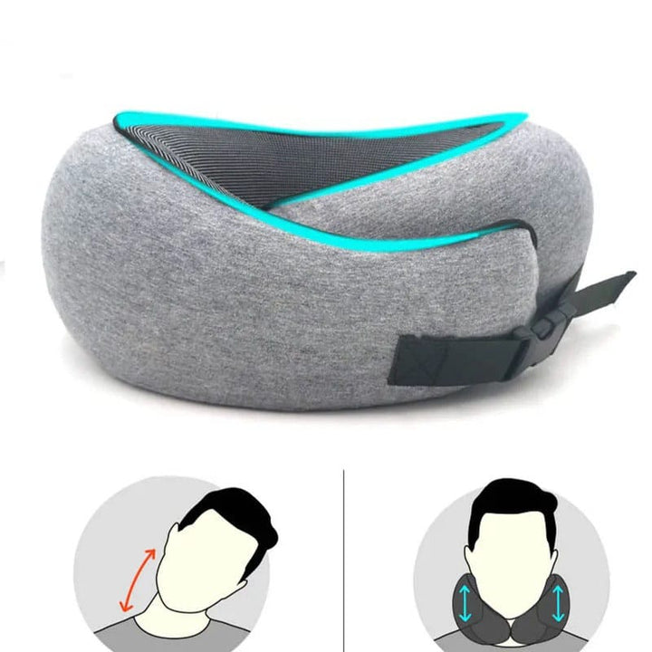 Comfort Travel | Neck Support Pillow with 360° Memory Foam Design | Portable Travel Solution for Ultimate Relaxation