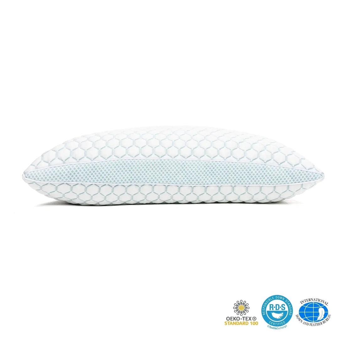 Cooling Shredded Memory Foam Pillow with Adjustable Fill | Best Pillow for Side Sleepers and Neck Pain