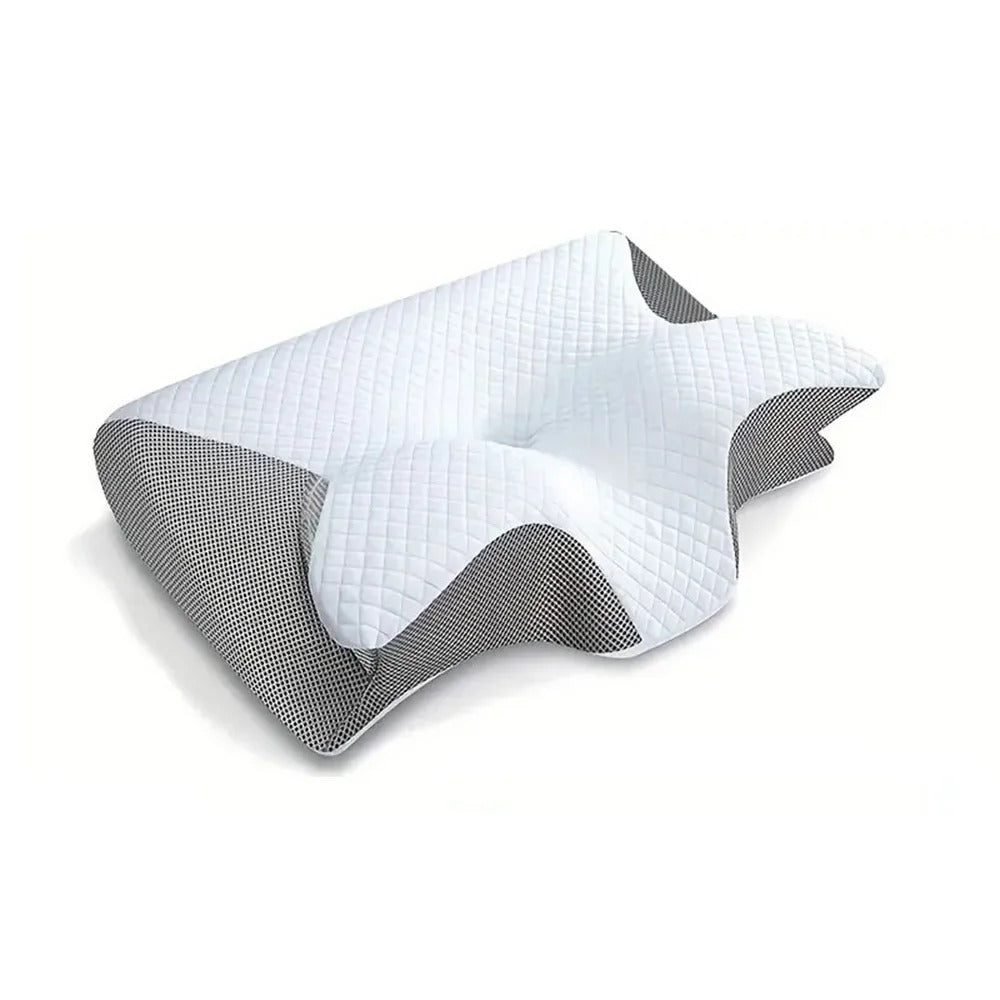 DreamAlign | Ergonomic Memory Foam Pillow with Contour Shape | Breathable Design for Neck Pain Relief