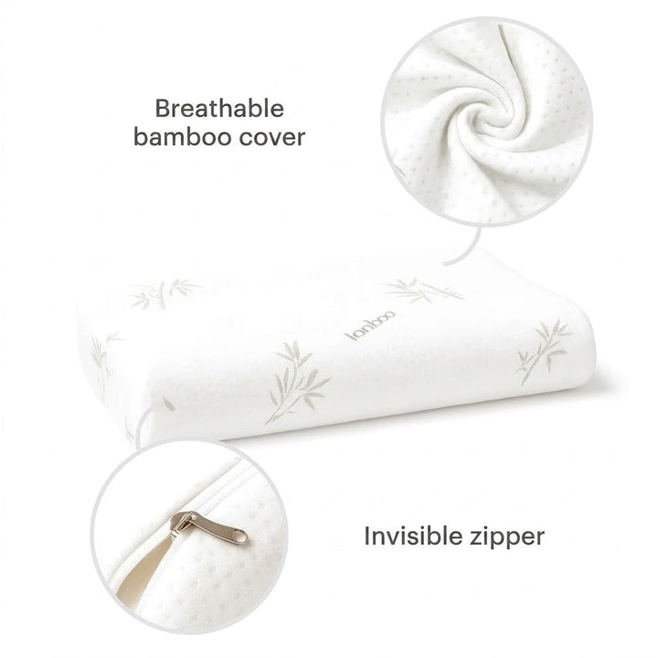 Memory Foam Bamboo Fiber Pillow Cervical Support