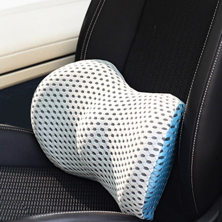 Lumbar Support Pillow | Orthopedic Memory Foam Cushion with Adjustable Strap | Back Support for Office Chair Comfort