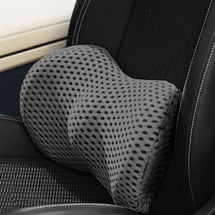 Lumbar Support Pillow | Orthopedic Memory Foam Cushion with Adjustable Strap | Back Support for Office Chair Comfort