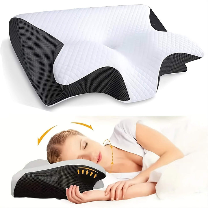 Sisica | Ergonomic Neck Pillow | Memory Foam Support for Back
