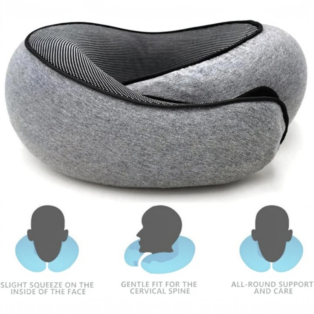 Snail Style Memory Foam, Travel Curved Neck Pillow